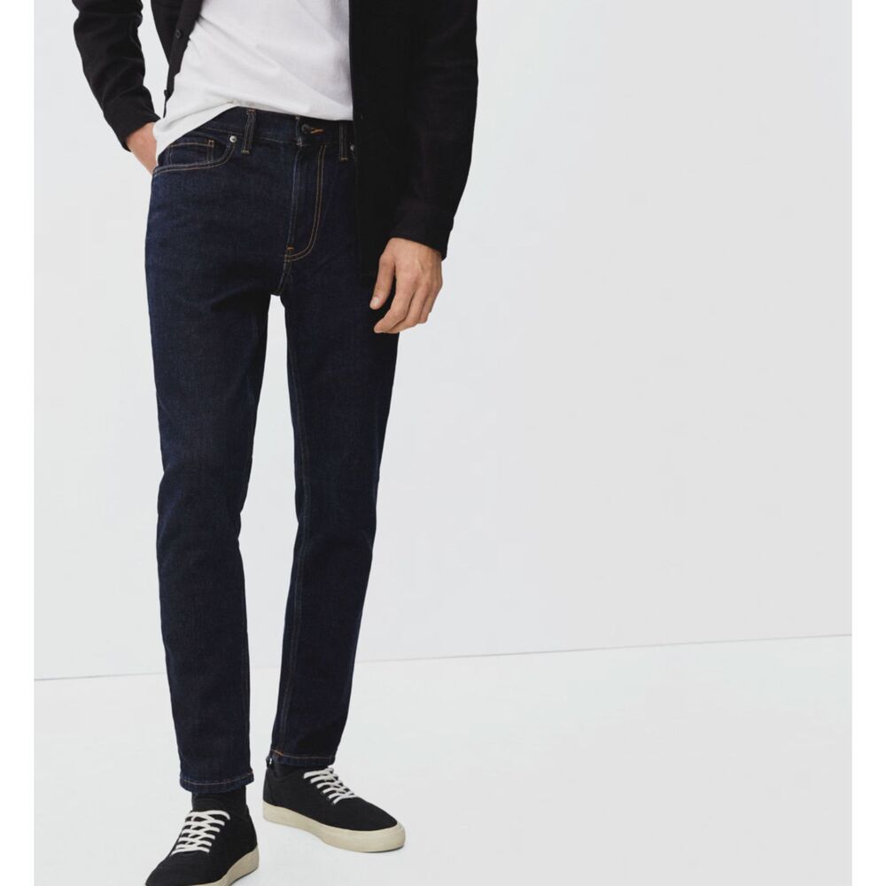 EVERLANE Slim Fit Organic Cotton Deep Indigo Denim 31x28